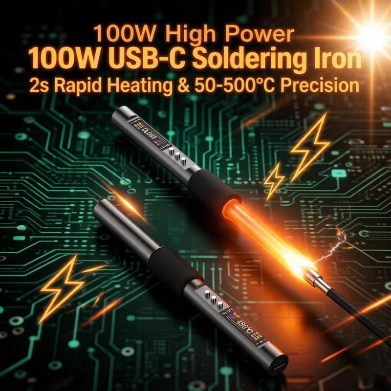 C210 Precision Soldering Station - 100W 납땜 인두, 2초 만에 즉시